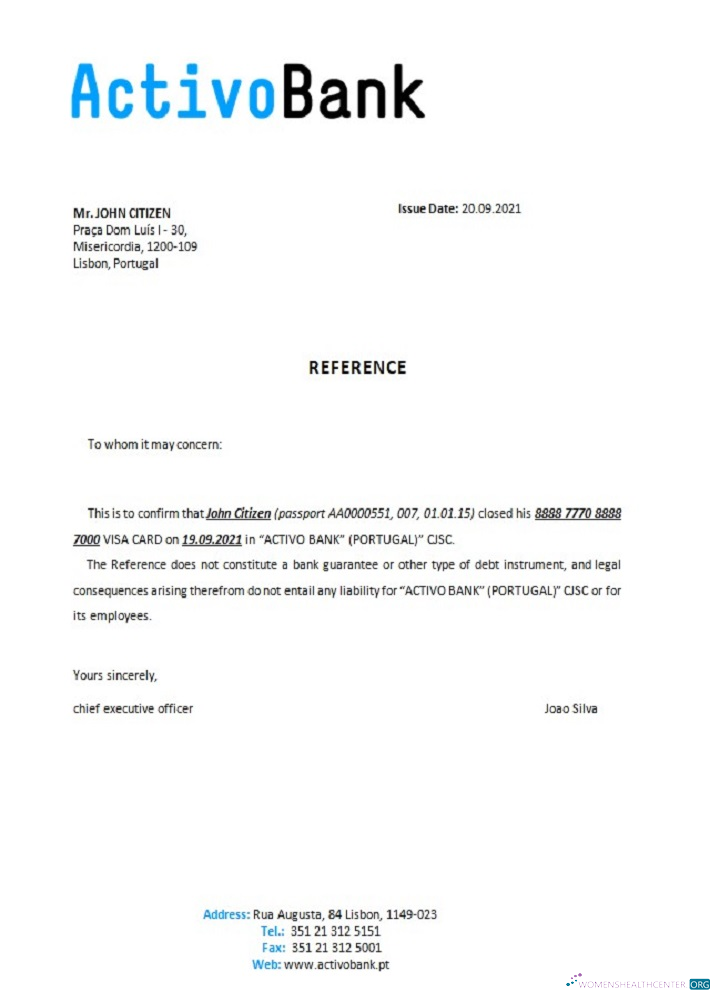 Download Portugal Activobank closure reference Photoshop template